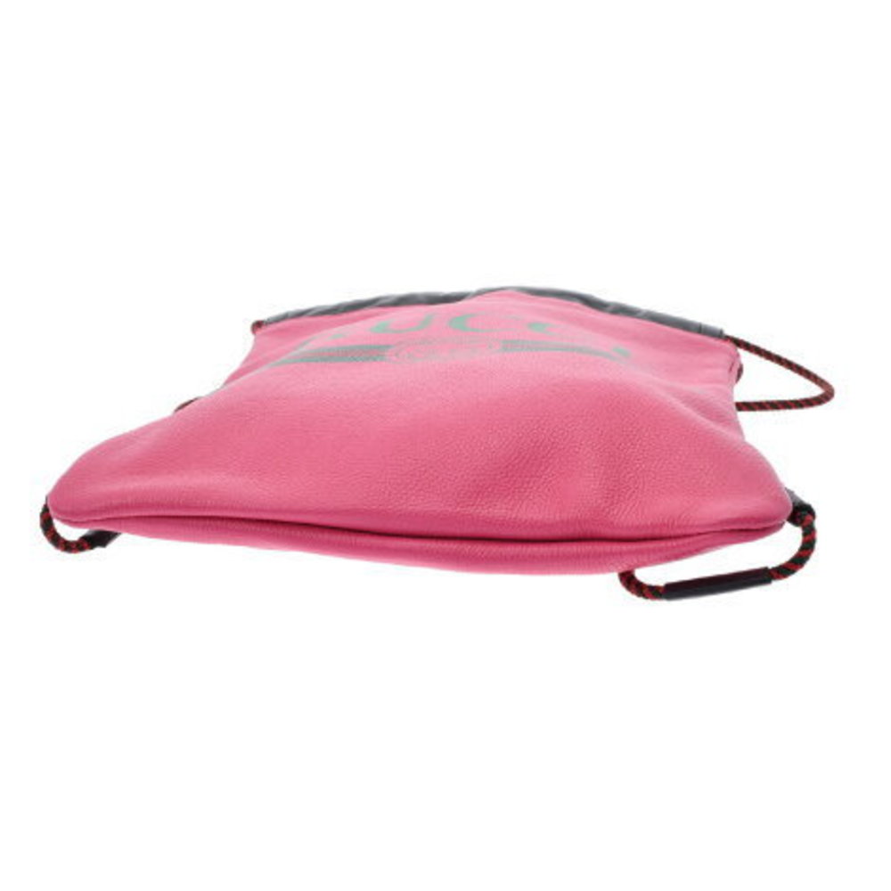 Gucci Drawstring Small Backpack Pink Leather Ruck… - image 5